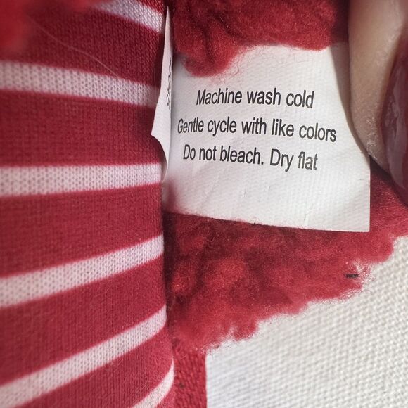 Family Pajamas Mini Kid's Matching Holiday Slippers Red Size 4-5 - Picture 8 of 9